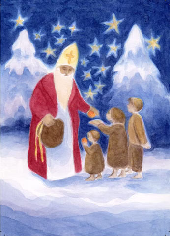 Ansichtkaart Sinterklaas