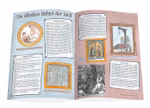 Waldow Verlag VORHANG AUF Heft 108 Rätsel Zeitschrift für Kinder und Eltern_31987 Eine Aufmacherseite aus VORHANG AUF Heft 108 des Waldow Verlags einer Rätselzeitschrift für Kinder und Eltern mit dem Titel "Die ältesten Rätsel der Welt" zeigt illustrierte Rahmen Textkästen ein magisches Quadraträtsel und Zeichnungen mythologischer Szene