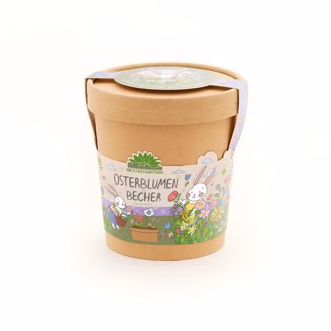 Osterblumen aus dem Becher