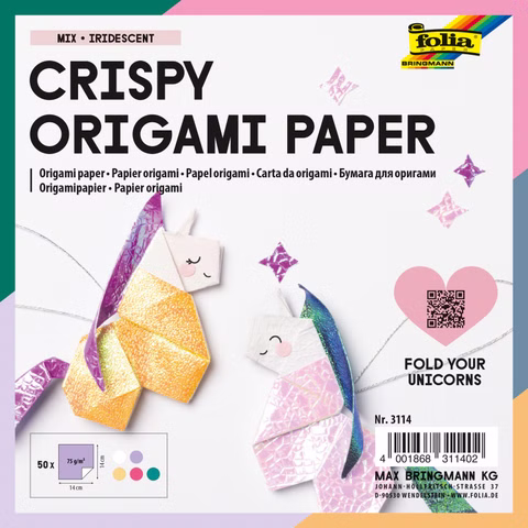 Carta per origami iridescente MIX