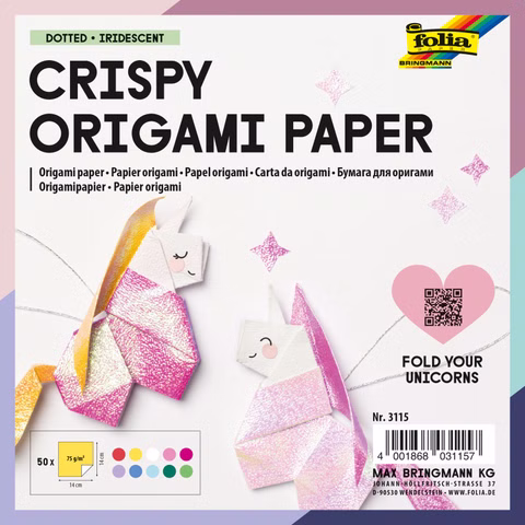 Iriserend Origamipapier Gestippeld