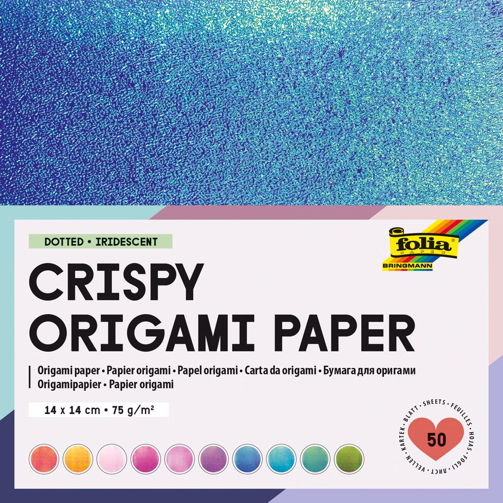 Carta origami iridescente punteggiata Carta origami iridescente punteggiata