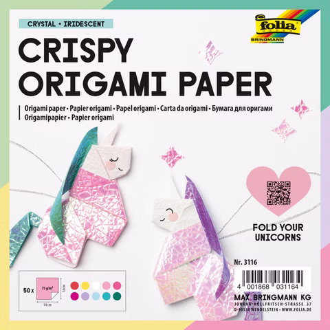 Carta per origami iridescente CRYSTAL