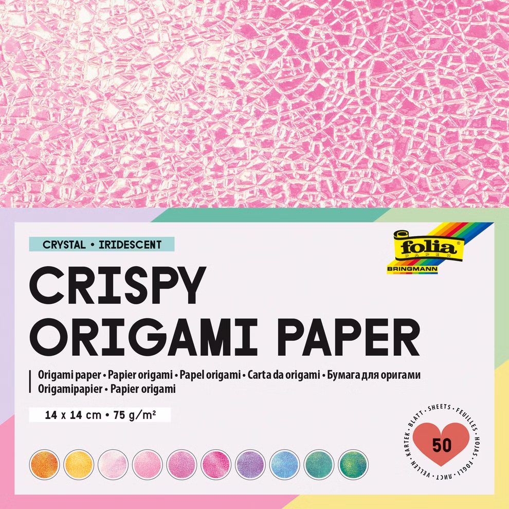 CRYSTAL iridescent origami paper CRYSTAL iridescent origami paper