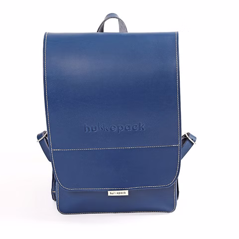 Schulranzen Leder Blau