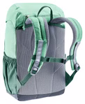 Deuter Deuter Waldfuchs Rucksack spearmint-seagreen Volumen 10 l_33351 Der Deuter Waldfuchs Rucksack (10 L) in spearmint-seagreen verfügt über gepolsterte Schultergurte Netzrücken Seitentaschen und einen verstellbaren Brustgurt. Die Rückenansicht unterstreicht das ergonomische Design.
