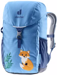 Deuter Deuter Waldfuchs Rucksack wave-nightblue Volumen 10 l_33356 Der Deuter Waldfuchs Rucksack (wave-nightblue 10L) von Deuter hat eine Frontklappe mit gesticktem Fuchs und grünen Blättern Netzseitentaschen und einen gepolsterten Schultergurt.