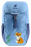 Deuter Deuter Waldfuchs Rucksack wave-nightblue Volumen 10 l_33363 Der Deuter Waldfuchs Rucksack (wave-nightblue 10 l) hat ein Reißverschlussfach vorne einen Schnallenverschluss zwei Seitentaschen und einen niedlichen gestickten Fuchs mit grünen Blättern auf der unteren Vorderseite.