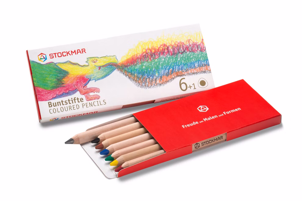 STOCKMAR triangular bun sticks, 6+1 STOCKMAR triangular bun sticks, 6+1