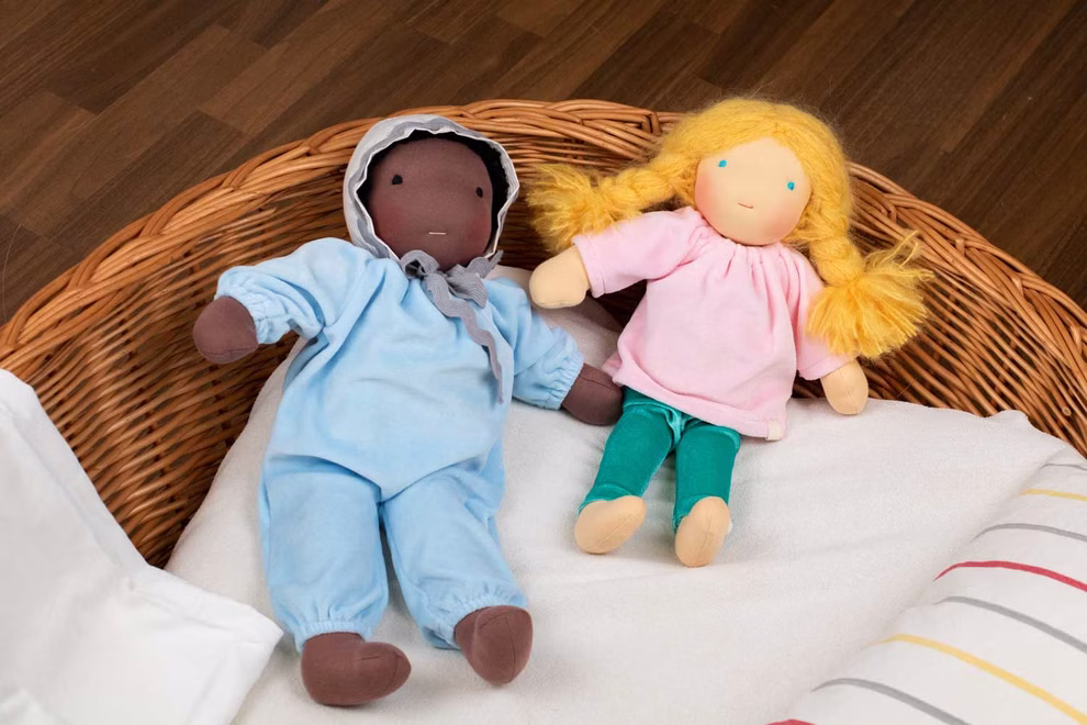 Waldorfkind Baby Puppe nach Waldorfart 46 cm_33707 Baby Puppe nach Waldorfart