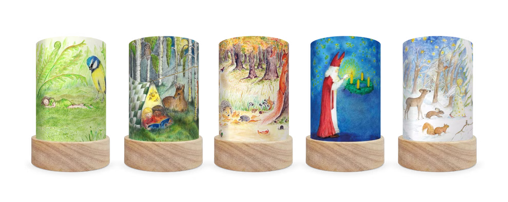 Toverlux Lanterne-parapluie Set Saisons - Eentje van Margo Toverlux Lanterne-parapluie Set Saisons - Eentje van Margo