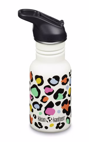 Botella con estampado de leopardo 