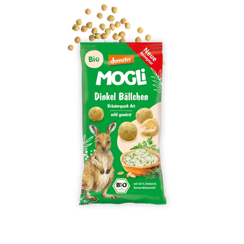 MOGLi Dinkel Bällchen Kräuterquark