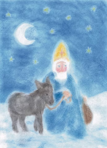 Art card Father Christmas