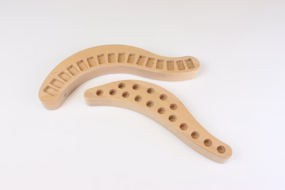 Holzhalter für Wachsmalstifte und -blöcke Holzhalter für Wachsmalstifte und -blöcke