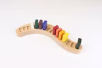 Supporto in legno per i blocchi da colorare a cera