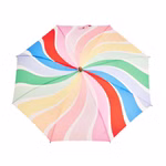 Parapluie enfant rayures arc-en-ciel Parapluie enfant rayures arc-en-ciel