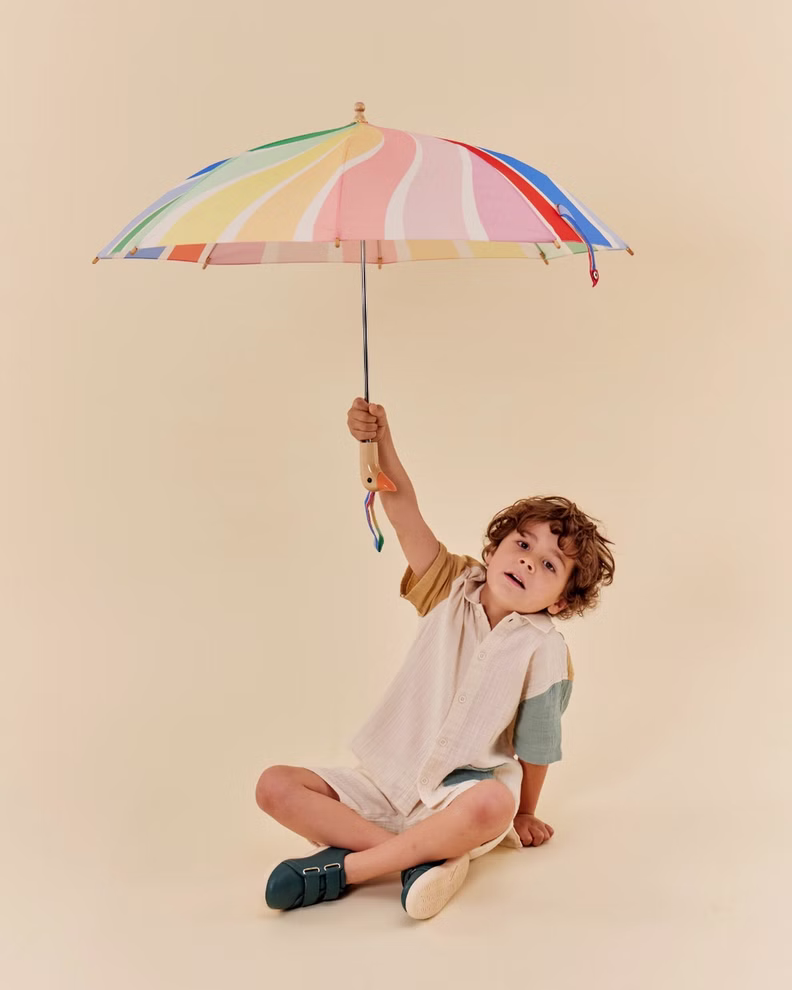 Parapluie enfant rayures arc-en-ciel Parapluie enfant rayures arc-en-ciel