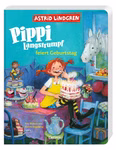 Pippi Langstrumpf feiert Geburtstag Pippi Langstrumpf sitzt an einem gedeckten Tisch in der Villa Kunterbunt und feiert Geburtstag.