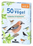 Kartenset Expedition Natur mit 50 heimischen Vögeln und illustrierten Bestimmungskarten für unterwegs.