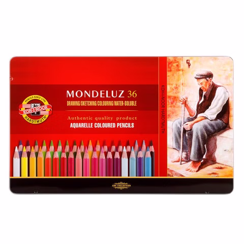 Aquarel kleurpotloden set van 36