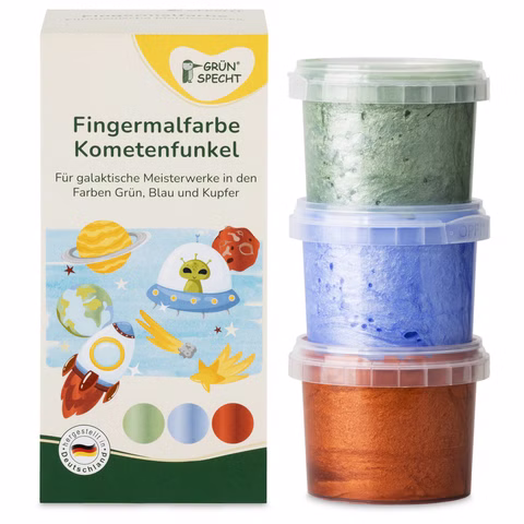 Vingerverf glitterband
