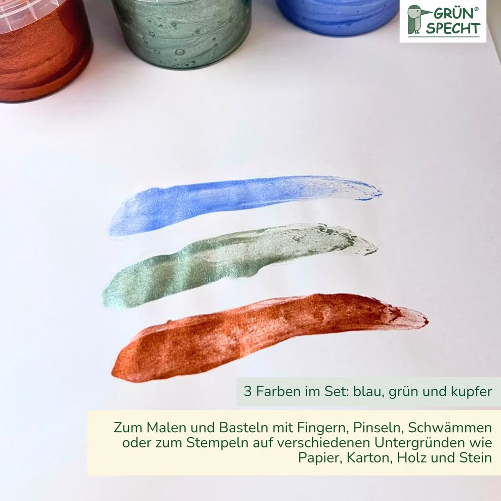 Vingerverf glitterband Vingerverf glitterband