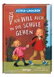 Ich will auch in die Schule gehen Mini-Buch „Ich will auch in die Schule gehen“ mit farbiger Illustration von Kindern im Schulalltag für die Schultüte.