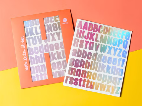 Buchstaben Sticker