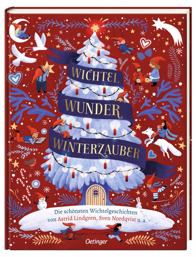 Wichtel, Wunder, Winterzauber Buchcover „Wichtel, Wunder, Winterzauber“ mit fünf illustrierten Wichtelgeschichten für die Adventszeit.