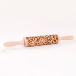 Teigroller Einhorn Teigroller aus Holz mit eingraviertem Einhorn-Muster zum Prägen von Keksteig.