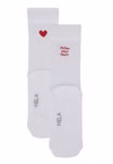 Gerippte Socken „follow your heart" 43-46 Gerippte Socken „follow your heart" 43-46