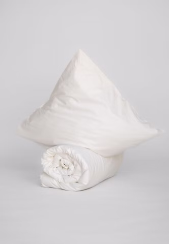 Perkal Bettwäsche Set, naturweiß
