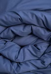 Perkal Bettwäsche Set, blau