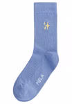 Bio Socken „Sterne" 35-38 Gerippte Socken von MELA WEAR mit Stern-Stickerei an der Außenseite des Schafts. 35-38