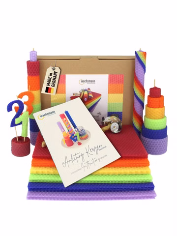 Set fai da te per candele Rainbow