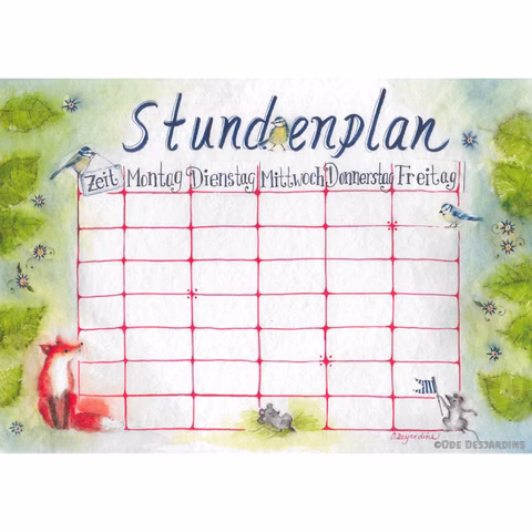 Stundenplan Fuchs