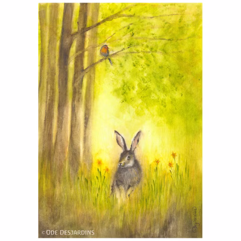 Animals Art Card Set, 4-piece