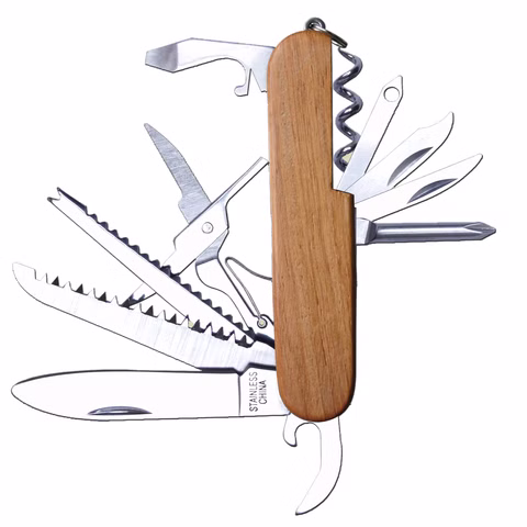 Zakmes met houten handvat