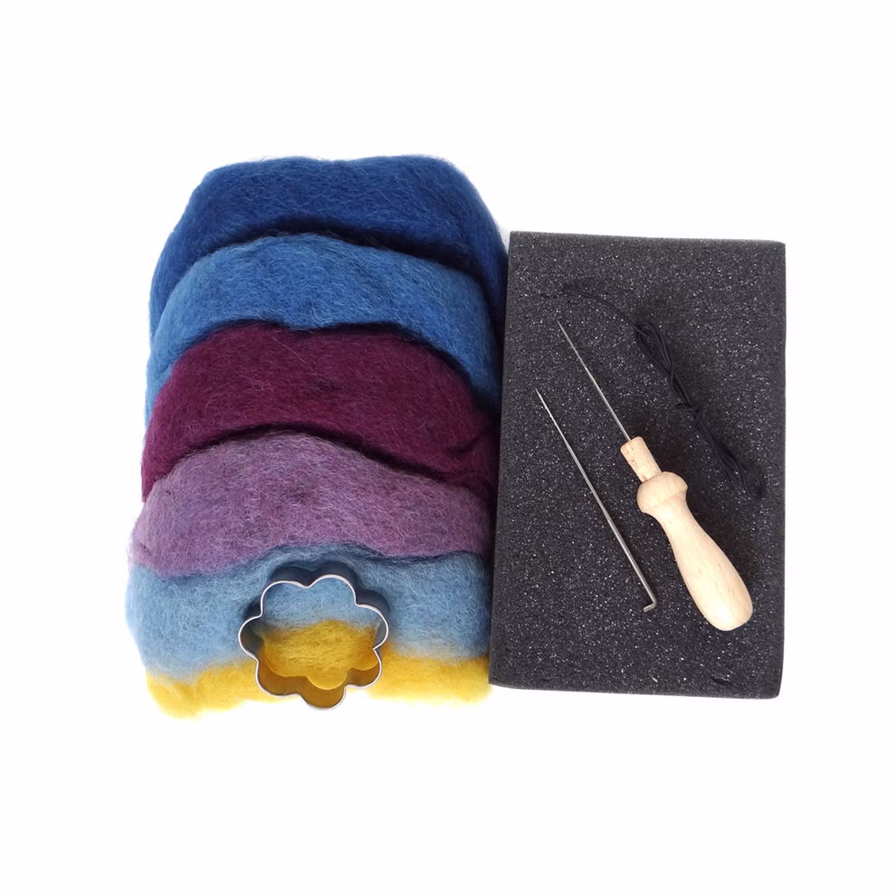 Filges Bastelset Haarbandblüten blau inkl. Anleitung_1598 Bastelset Haarbandblüten, blau