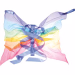 Ali di seta arcobaleno