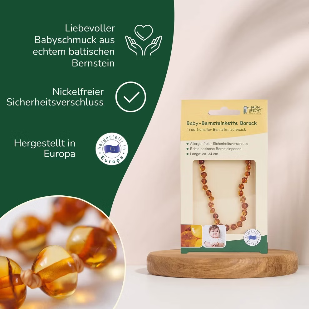 Bernsteinkette für Babies und Kleinkinder Bernsteinkette für Babies und Kleinkinder