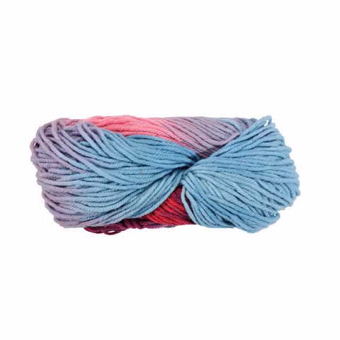 Filges lana orgánica KBT, multicolor rosa 100g