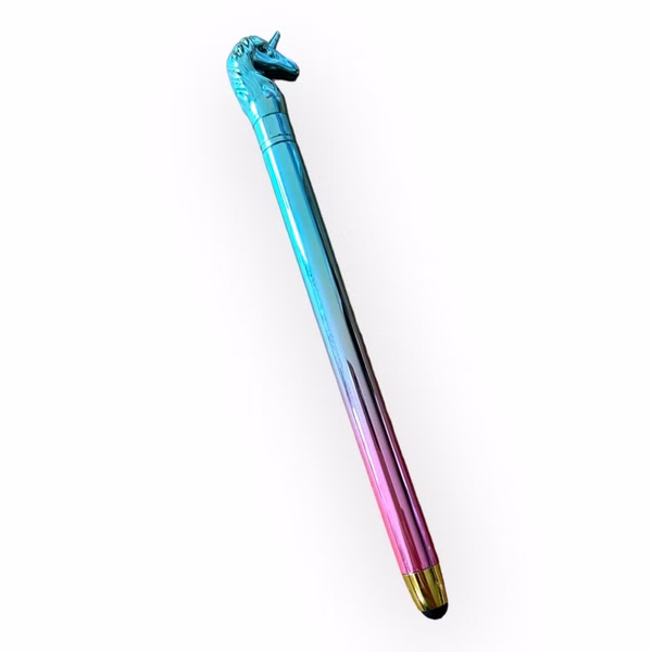 Einhorn Kugelschreiber mit Touchpen -TÜRKIS-