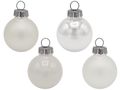 45 Kugeln Weiß Weihnachtskugel Christbaumkugeln Baumschmuck Adventskranz Anhänger 1