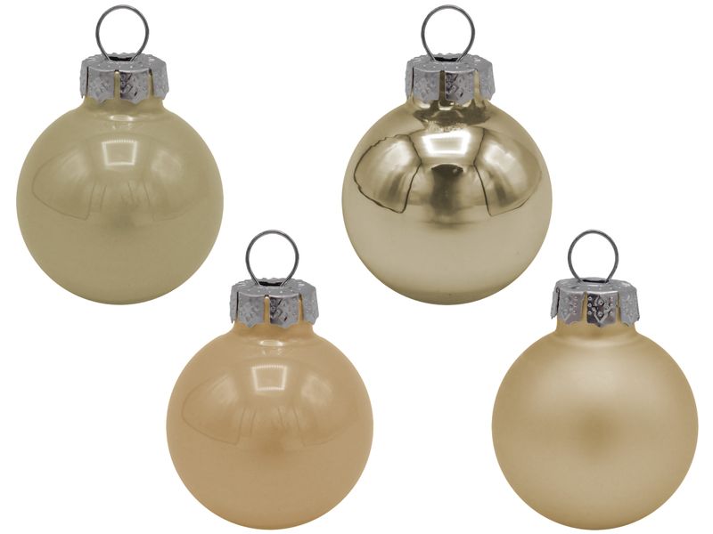 45 Weihnachtskugeln Christbaumkugeln Creme Gold Christbaumschmuck Weihnachtsdeko Weihnachten Deko