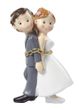 Tortendeko Hochzeitspaar Tortenfigur Hochzeit Deko Tischdeko Brautpaar in Ketten 1