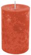 3 Stumpenkerzen Kerzen Orange Rot Mix Tischdeko Deko Kommunion Konfirmation Herbst 4