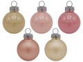 45 Weihnachtskugeln Christbaumkugeln Rosa Creme Christbaumschmuck Weihnachtsdeko Weihnachtsdeko Deko 1