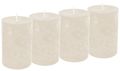 4 Stumpenkerzen Kerzen Creme Hochzeit Tischdeko Deko Konfirmation Kommunion Weihnachten 1